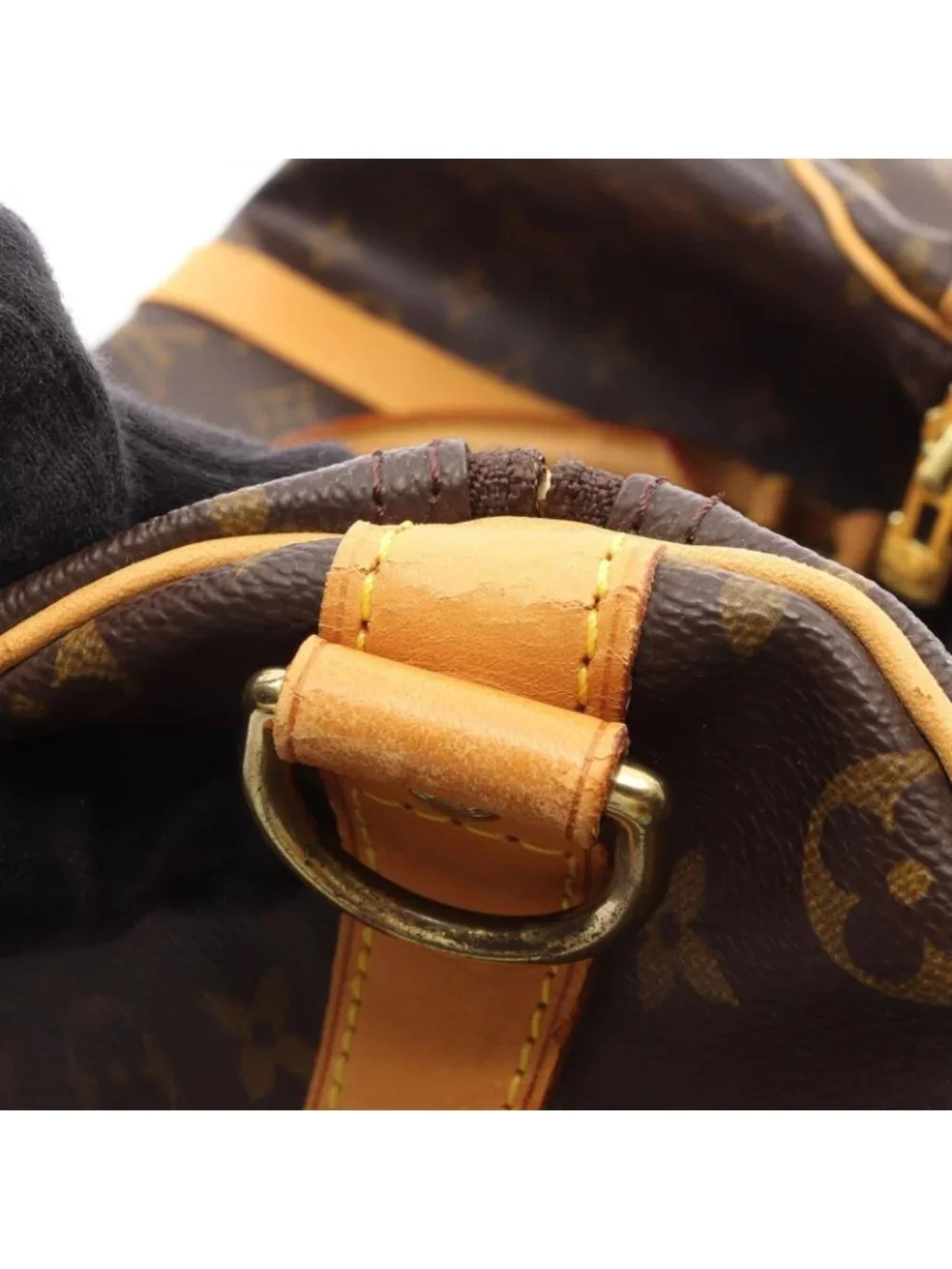Louis Vuitton Boston Bag Keepall Bandouliere 50 Monogram 2-Way Canvas Leather